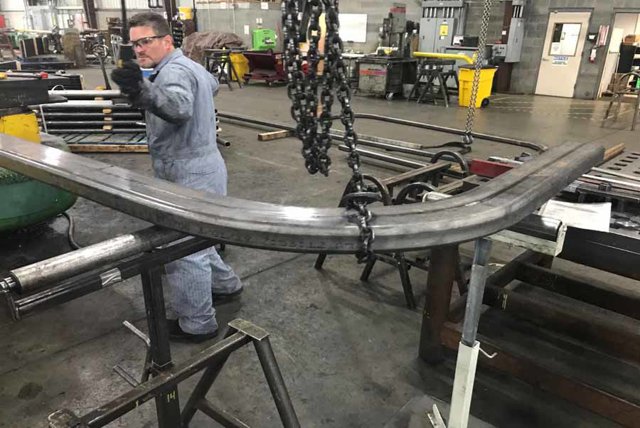Difficult, Tight Bends Create Unique Curved Steel Vestibule Frames